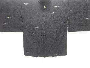 大正ロマン　霞模様織出し一ツ紋羽織